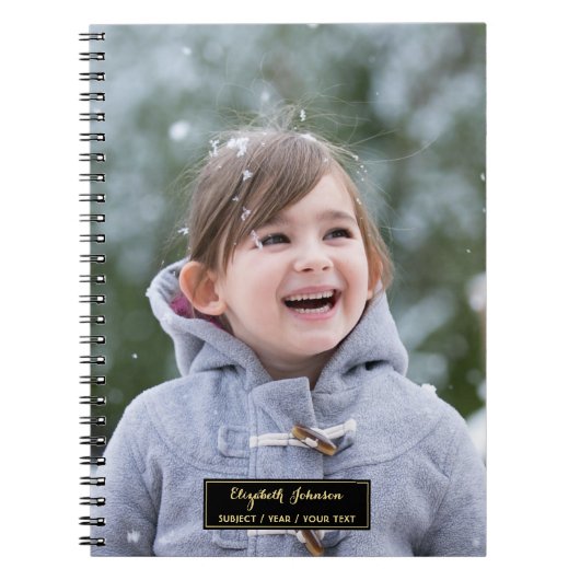 Creëer Aangepaste gepersonaliseerde foto geregeerd Notitieboek (Voorkant)