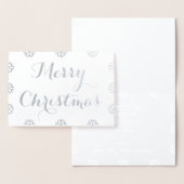 Creëer Aangepaste gepersonaliseerde vrolijke kerst Folie Kaarten (Display)