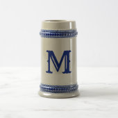 Creëer Aangepaste monogrammen stijl Beer Stein Bierpul (Center)