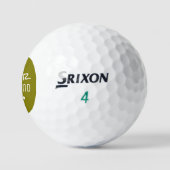 Creëer Aangepaste Naam Beste Golfer's Olive Golfballen (Logo)