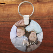 Creëer Aangepaste persoonlijke foto rondetoets Sleutelhanger (Voorkant)
