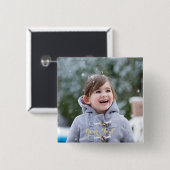 Creëer Aangepaste persoonlijke vierkant foto-Butto Vierkante Button 5,1 Cm (Voorkant /achterkant)