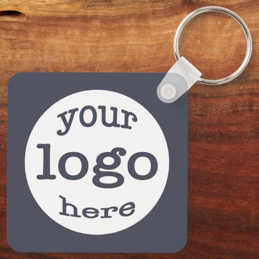 Creëer Aangepaste QR Code Scan Bedrijf Logo Sleutelhanger (Achterkant)