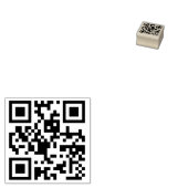 Creëer Aangepaste QR-code Scannable Website Adres Rubberstempel (Gestempeld)