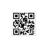 Creëer Aangepaste QR-code Scannable Website Adres Rubberstempel (Afrduk)