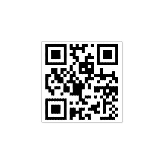 Creëer Aangepaste QR-code Scannable Website Adres Rubberstempel (Afrduk)