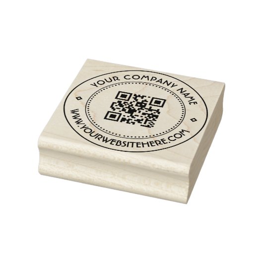 Creëer Aangepaste QR-code Scannable Website Adres Rubberstempel (Stempel)
