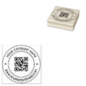 Creëer Aangepaste QR-code Scannable Website Adres Rubberstempel (Gestempeld)