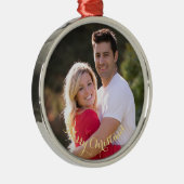 Creëer Aangepaste, speciaal voor foto's geschikte  Metalen Ornament (Rechts)
