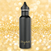 Creëer Aangepaste, stijlvolle, gouden monogrammed Waterfles