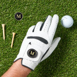 Creëer Aangepaste, zwarte gouden monogrammen Golf Handschoen<br><div class="desc">Aangepaste, gepersonaliseerde, moderne faux gouden monogram monogram op zwarte achtergrond, ontworpen voor betere prestaties, premium zacht Cabretta leer, aangepaste golfhandschoen met marker, . De geventileerde vingers helpen het ademend vermogen te verhogen, en het premium zachte Cabretta-leer biedt een uitstekende pasvorm met fantastisch comfort, comfortabel gevoel, verbeterde grip en duurzaamheid, De...</div>