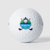 Creëer Achternaam of initialen monogram golfballen (Voorkant)