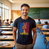 Creëer Art Hand Peace Sign Inspirerend T-shirt