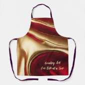 Creëer Art One Bite at a Time- Kerst- Schort (Voorkant)
