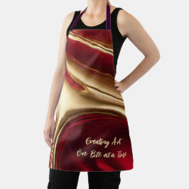 Creëer Art One Bite at a Time- Kerst- Schort