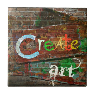 "Creëer Art" Stadsontwerp Tegeltje