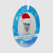 Creëer Baby Kerstfeest Ornament (voorkant)