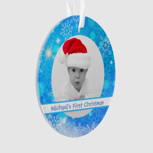 Creëer Baby Kerstfeest Ornament (voorkant)