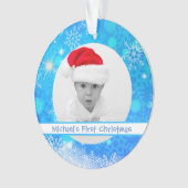 Creëer Baby Kerstfeest Ornament (voorkant)