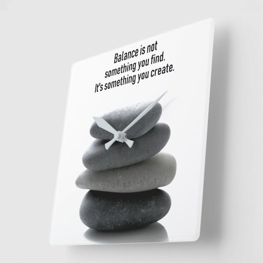 Creëer Balance Square Wall klok (Hoek)