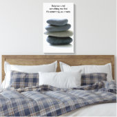 Creëer Balans verpakt Canvas Afdruk (Insitu (Slaapkamer))