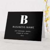 Creëer Bedrijfsnaam, Monogram & Aanvullende Tekst Kaart (Gele Bloem)