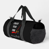 Creëer Black Duffel Bag, persoonlijke tas / Aanpas (Rechterhoek)