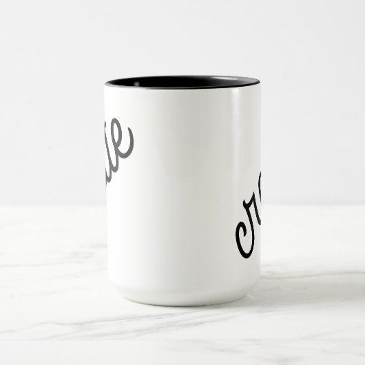 Creëer Black en White Coffee Mok (Midden)