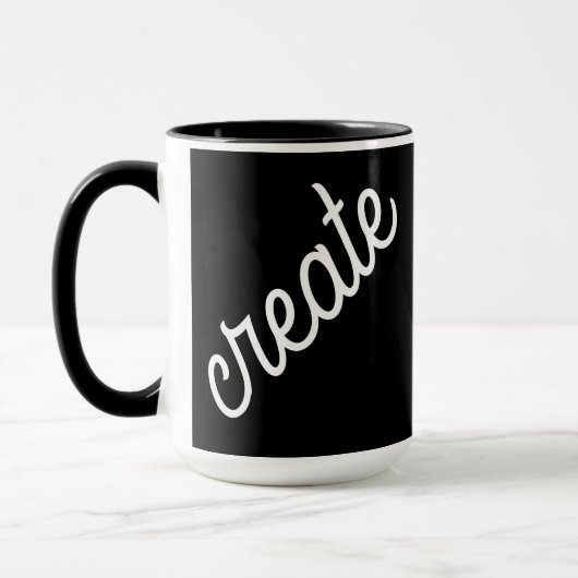 Creëer Black en White Coffee Mok (Links)