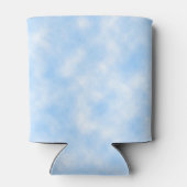 Creëer blauw en witte wolken Abstract Patroon Blikjeskoeler (Achterkant)