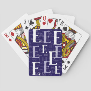 Creëer Blue speelkaarten met je eigen naam