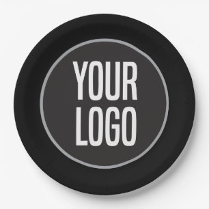 Creëer Business Logo Paper Bord Zwart