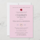 Creëer Celebration of Life Memorial Funeral Invite (Voorkant)