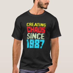 Creëer chaos sinds 1987, 35 jaar veroorzaakt Chao T-shirt