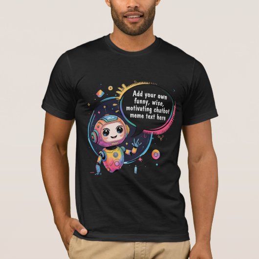 Creëer Chatbot Memes met Cartoon Sjablonen T-shirt (Voorkant)