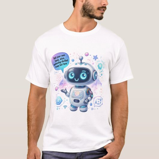 Creëer Chatbot Memes met Cartoon Sjablonen T-shirt (Voorkant)