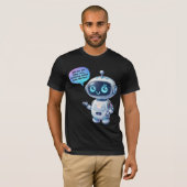 Creëer Chatbot Memes met Schattigee Cartoon Sjablo T-shirt (Voorkant volledig)