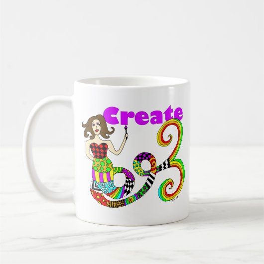 Creëer Colorful Mermaid Muse Koffiemok (Links)