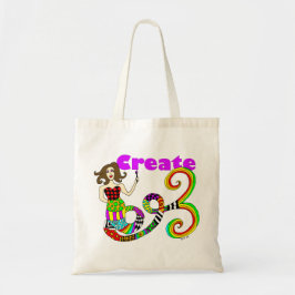 Creëer Colorful Mermaid Muse Tote Bag