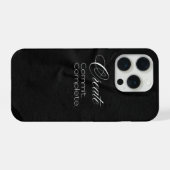 'Creëer. Commit. Voltooi.' Minimalistische typogra iPhone Hoesje (Achterkant horizontaal)