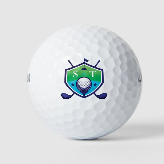 Creëer cool initialen monogram golfballen (Voorkant)