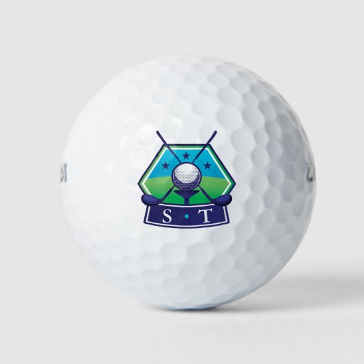 Creëer cool monogram initialen golfballen (Voorkant)