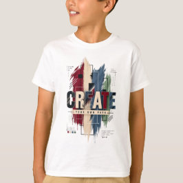 Creëer – Creatieve Motiverende Inspirerende Typog T-shirt