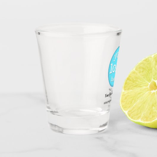 Creëer Custom Business Company Bar Restaurant Logo Shot Glas (Links)