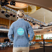 Creëer Custom Business Company Event Kantoor Denim Jacket