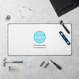 Creëer Custom Business Company Logo White Kantoor Bureaumat
