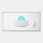 Creëer Custom Business Company Logo White Kantoor Bureaumat (Keyboard & Muis)