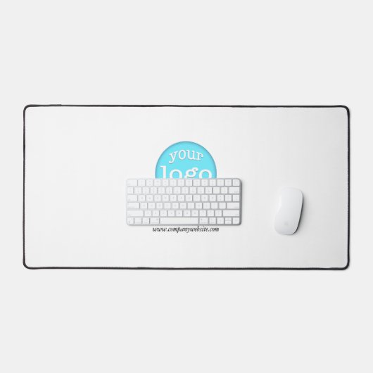 Creëer Custom Business Company Logo White Kantoor Bureaumat (Keyboard & Muis)