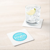 Creëer Custom Business Kantoor Company Cafe Logo Kartonnen Onderzetters (Insitu)