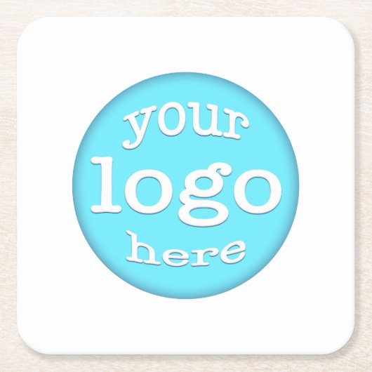 Creëer Custom Business Kantoor Company Cafe Logo Kartonnen Onderzetters (Voorkant)